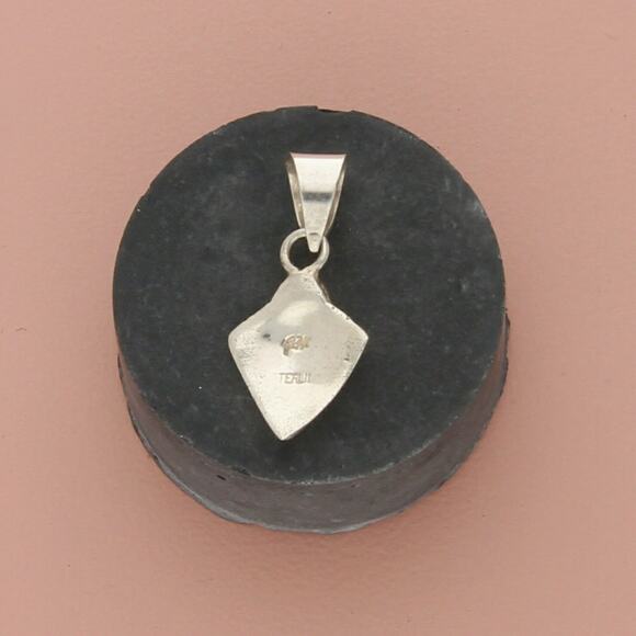 sterling silver vintage beaded drop pendant - Picture 2 of 3